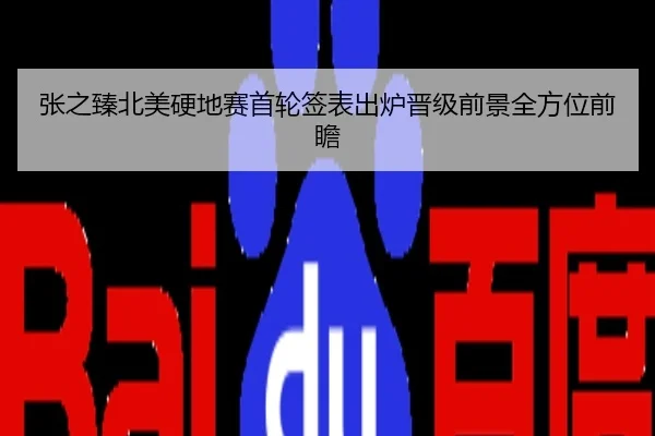 张之臻北美硬地赛首轮签表出炉晋级前景全方位前瞻